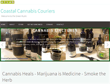 Tablet Screenshot of coastalcannabiscouriers.com